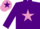 Silk - Purple, Mauve star, Mauve cap, Purple star