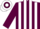 Silk - Maroon and white stripes, hooped cap