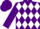 Silk - Purple, white diamonds, white diamond band on purple sleeves