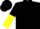 Silk - Black, yellow circled 'c' black and yellow halved sleeves