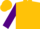 Silk - Gold, purple 'c', purple sleeves