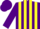 Silk - Purple, yellow vertical stripes