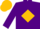 Silk - Purple, gold diamond in red border, gold diamond on purple sleeves, gold cap