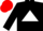 Silk - Black, white triangle, black sleeves, red cap