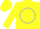 Silk - Yellow, yellow m & din white circle on back