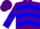 Silk - Purple body with yellow sleves blue chevrons
