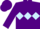 Silk - Purple, Light Blue triple diamond