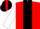 Silk - Red, black panel, white ''mc'', white sleeves