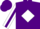 Silk - Purple front, white back, white sleeves, purple stripe with white diamond emblem on back