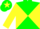 Silk - Soft green body, yellow diabolo, yellow arms, soft green hooped, soft green cap, yellow star