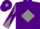 Silk - Purple, grey diamond, grey and purple diabolo on sleeves, purple cap, grey diamond