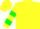 Silk - Yellow, yellow 'l' on green clover, green bars on sleeves