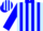 Silk - Light blue,  blue collar,  blue stripes on sleeves