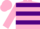 Silk - Pink body, purple hooped, pink arms, purple hooped, pink cap