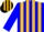 Silk - Blue, gold braces, gold 'sc', gold stripes on blue sleeves