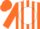 Silk - Orange, white stripes, orange dct on white ball, orange cap