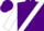 Silk - Purple, white sash, purple band on white sleeves