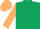 Silk - Dark green, tan emblem, tan emblem on sleeves, dark green and tan cap