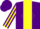 Silk - Purple, yellow stripe, yellow diamond frame, yellow diamond stripe on sleeves