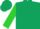 Silk - Dark green, lime green emblem, lime green emblem on sleeves