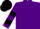Silk - Purple, black trim, black hoops on sleeves, emblem on back, matching cap