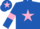 Silk - Royal blue, pink star, armlets and star on cap