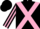 Silk - Black, Pink cross belts, striped sleeves