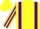 Silk - Yellow, purple braces, striped sleeves, yellow cap