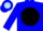 Silk - Sky, blue , sky blue ''b'' on black ball