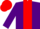 Silk - Purple, red stripe, red cap