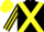 Silk - Black, Yellow cross belts, striped sleeves, Yellow cap