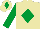 Silk - Beige, emerald green diamond, sleeves and cap