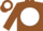 Silk - Brown, white ball, brown logo