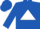 Silk - ROYAL BLUE, WHITE triangle