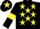 Silk - Black, yellow stars, armlets and star on cap