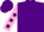 Silk - Purple, pink sleeves, purple spots and cap