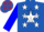 Silk - Royal blue, red 'h' on white star and shooting stars, white stars on blue sleeves