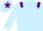 Silk - light blue, purple epaulets, purple star on cap
