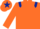 Silk - Orange body, dark blue epaulettes, orange arms, orange cap, dark blue star