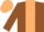 Silk - Brown body, beige stripe, brown arms, beige cap