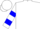 Silk - White, blue emblem , blue bars on sleeves