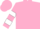 Silk - PINK, white bars on sleeves, pink cap