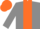 Silk - Grey, orange panel, orange cap