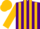Silk - Purple, gold heart, gold stripes on sleeves, gold cap