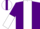Silk - Purple, white stripe, halved sleeves