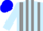Silk - Light blue and gray stripes, blue cap