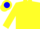 Silk - Yellow,  blue 'dm' on yellow ball