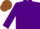 Silk - Purple, brown trim, matching cap