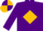 Silk - Purple, gold diamond, purple sleeves, purple and gold quartered cap