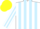 Silk - White body, light blue striped, white arms, light blue striped, yellow cap